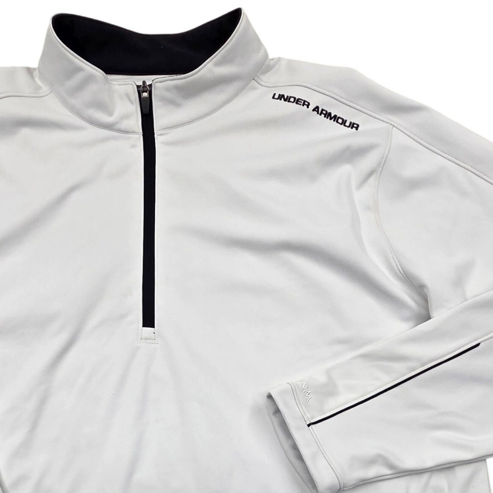Under Armour Storm Tactical Fleece 1/2 Zip Pullover White Mens 2XL
